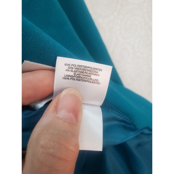 Turquoise Blazer Nine West Size 16 - Picture 4 of 4